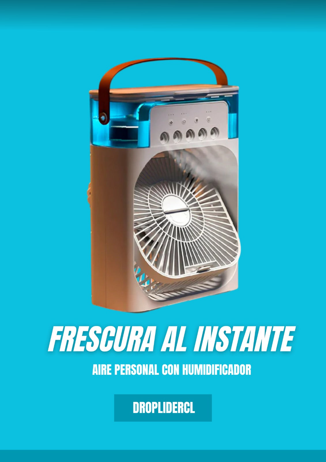 ❄️ Mini Aire Portátil Frescura y Humidificación al Instante