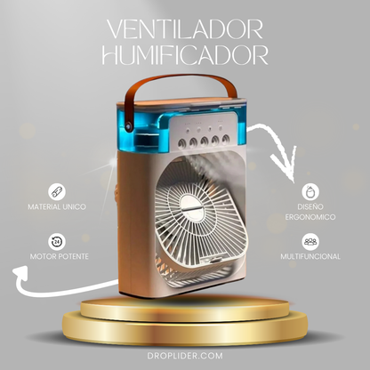 ❄️ Mini Aire Portátil Frescura y Humidificación al Instante