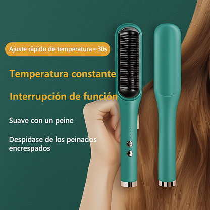 Cepillo alisador 3 en 1 - cabello liso y brillante en segundos
