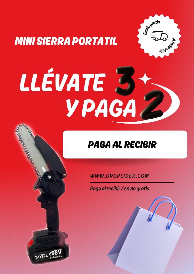 Mini Sierra Inalámbrica 48V – 2 Baterías Incluidas I potente y Portátil