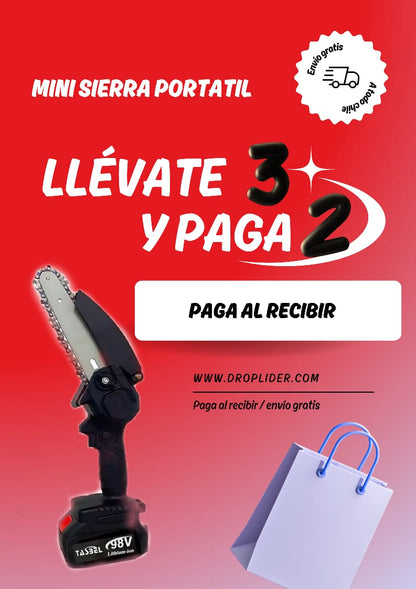 Mini Sierra Inalámbrica 48V – 2 Baterías Incluidas I potente y Portátil
